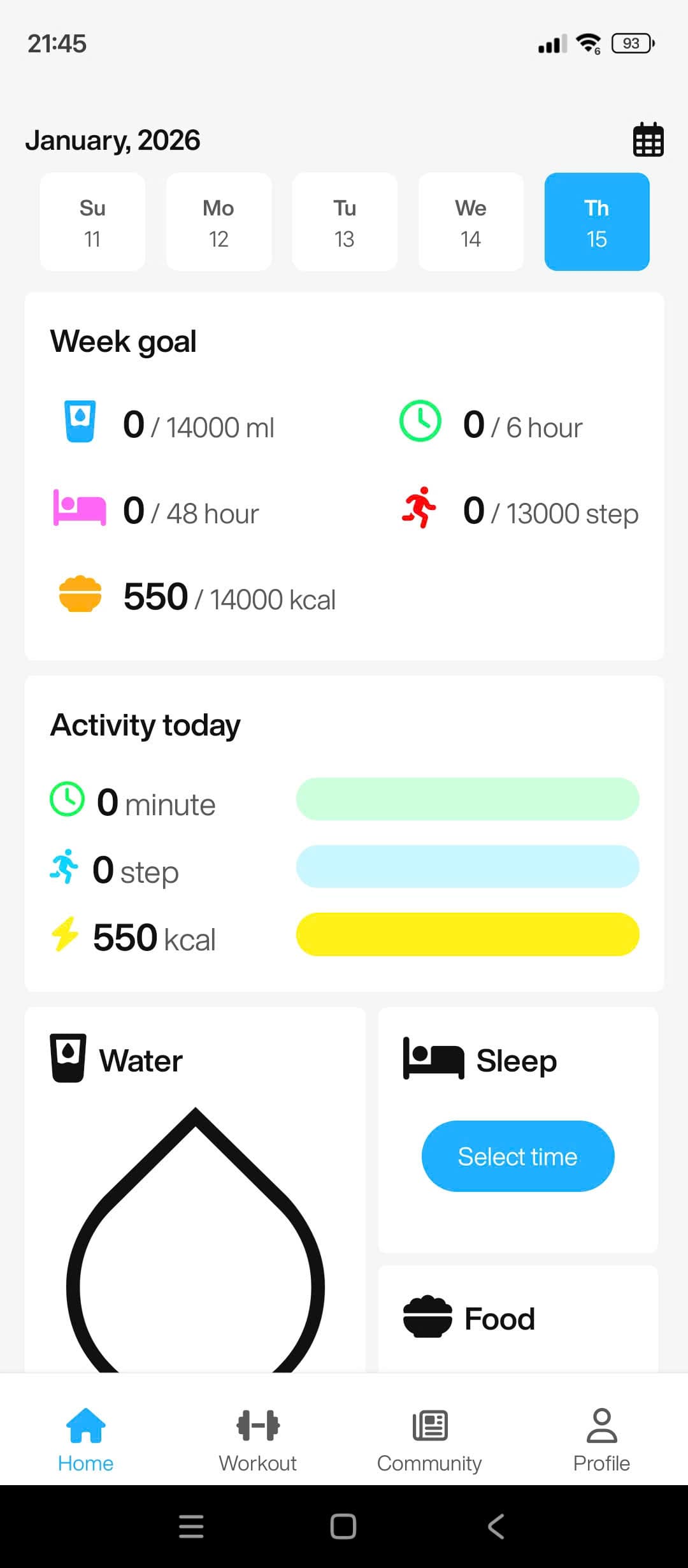 HealthApp Activity Tracking
